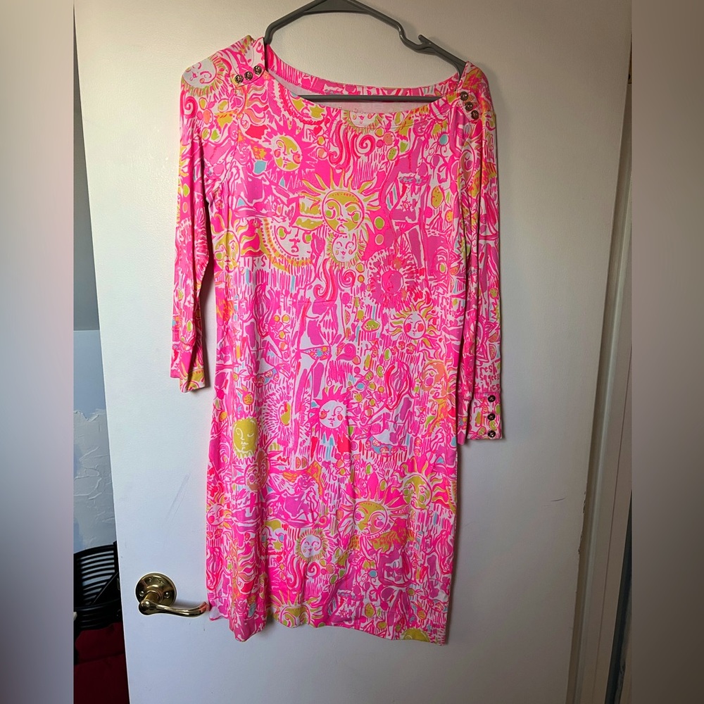 Lilly Pulitzer dress; worn once! Vibrant pink and comfy.